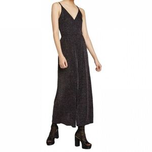 Vneck glitter jumpsuit